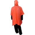 Tingley Rubber Tingley® P68809 Hooded Poncho, Side Snaps, 50" x 80", Retail Packed, Orange, One Size P68809.EA